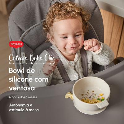 Bowl com Ventosa Infantil Tiny Love Boho Chic - Silicone 100% grau alimentício 
