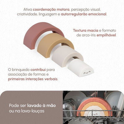 Brinquedo de Encaixe Sensorial Tiny Love - Leve e higiênico 