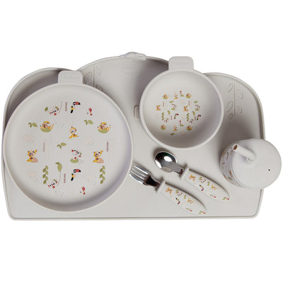Kit De Alimentação Infantil Tiny Love Boho Chic - Silicone 100% grau alimentício