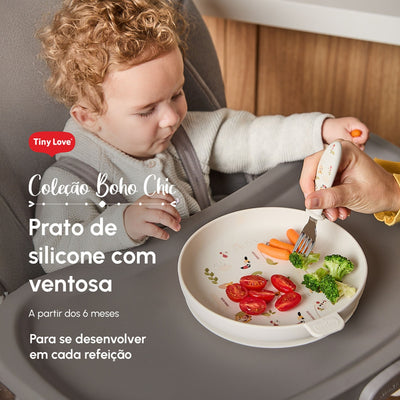 Prato Com Ventosa Infantil Tiny Love Boho Chic - Pronto para o dia a dia da introdução alimentar